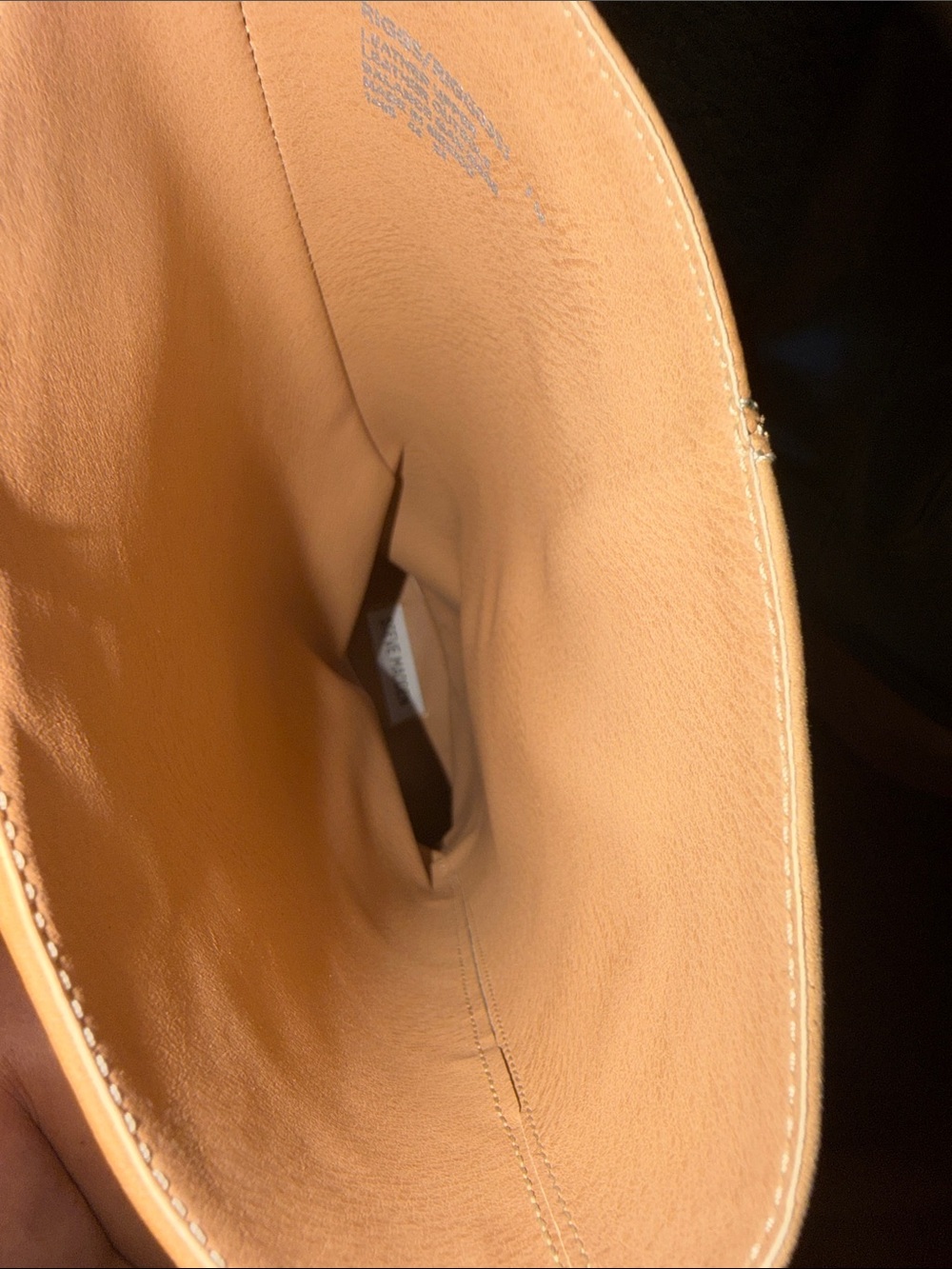 Steve Madden Riggs Banana Tall Leather Boots in Tan never word but no tags - Picture 6 of 6